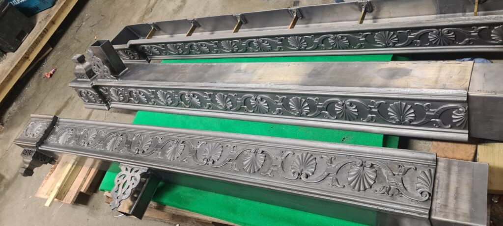 Restoration and Reproduction of Ornamental Lead Gutters – Wakehurst House